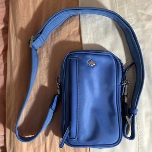 Blue Kate Spade crossbody cellphone bag